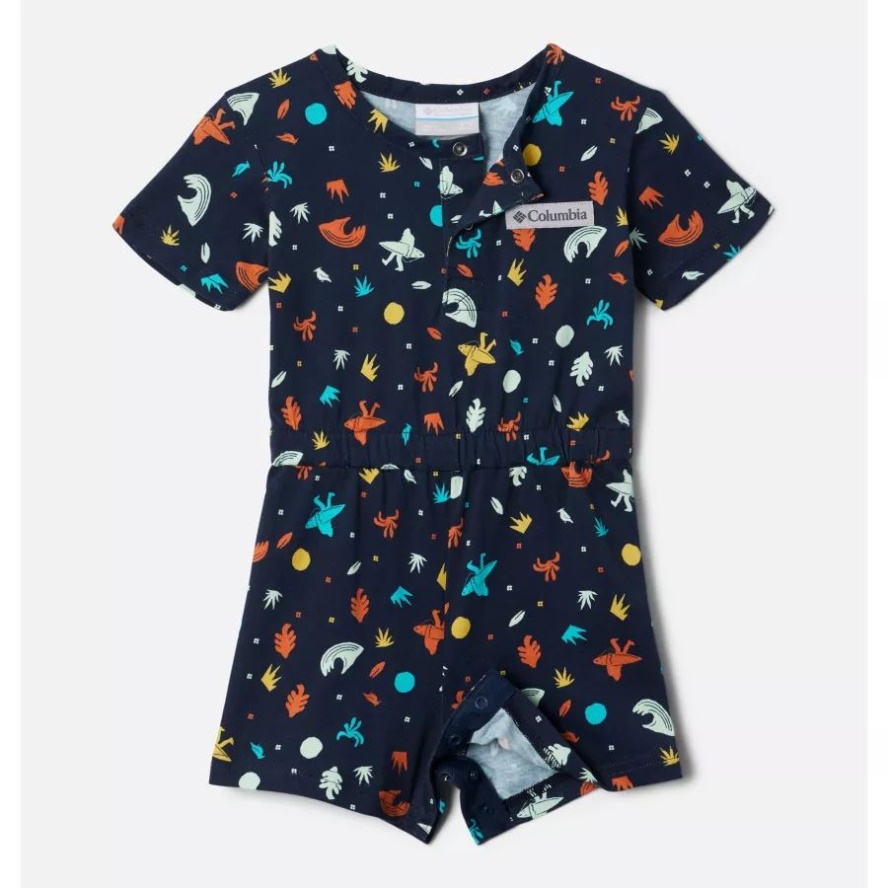 Columbia Sale Infant Little Sur Playsuit Collegiate Navy Sasquatch Shores