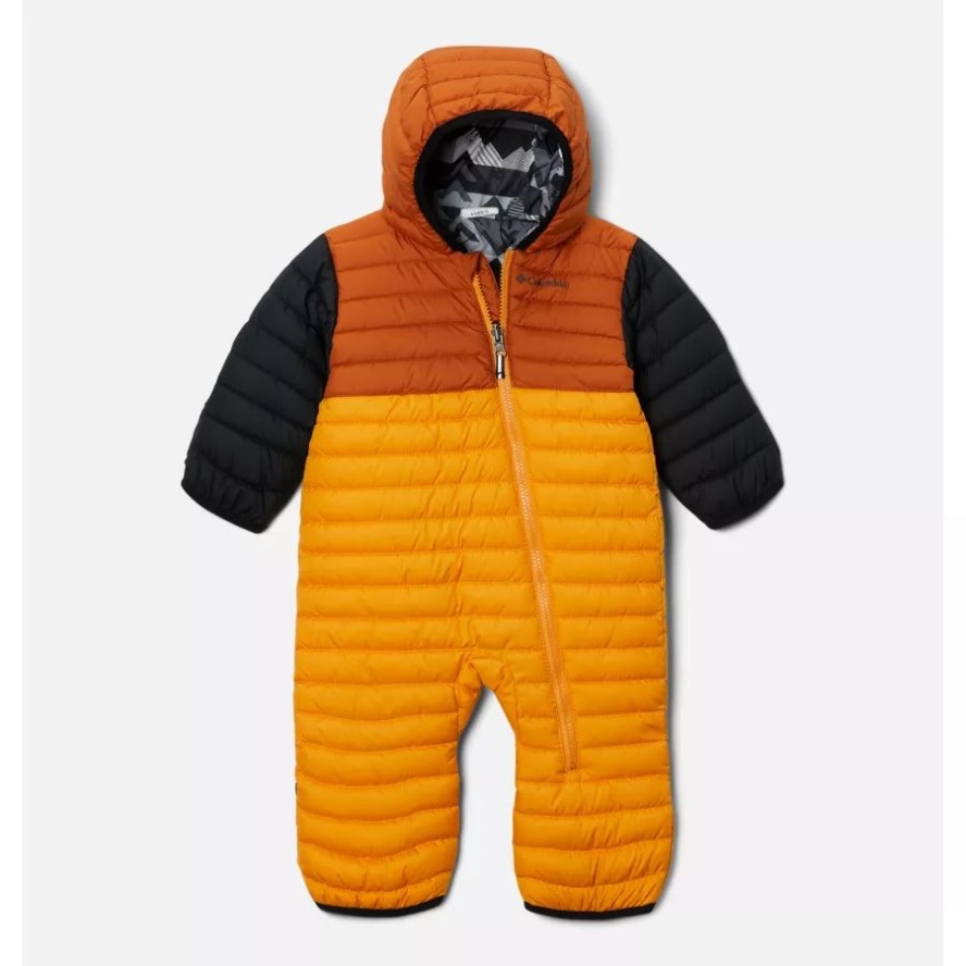 Columbia Sale Infant Powder Lite Reversible Bunting Mango/Warm Copper/Black