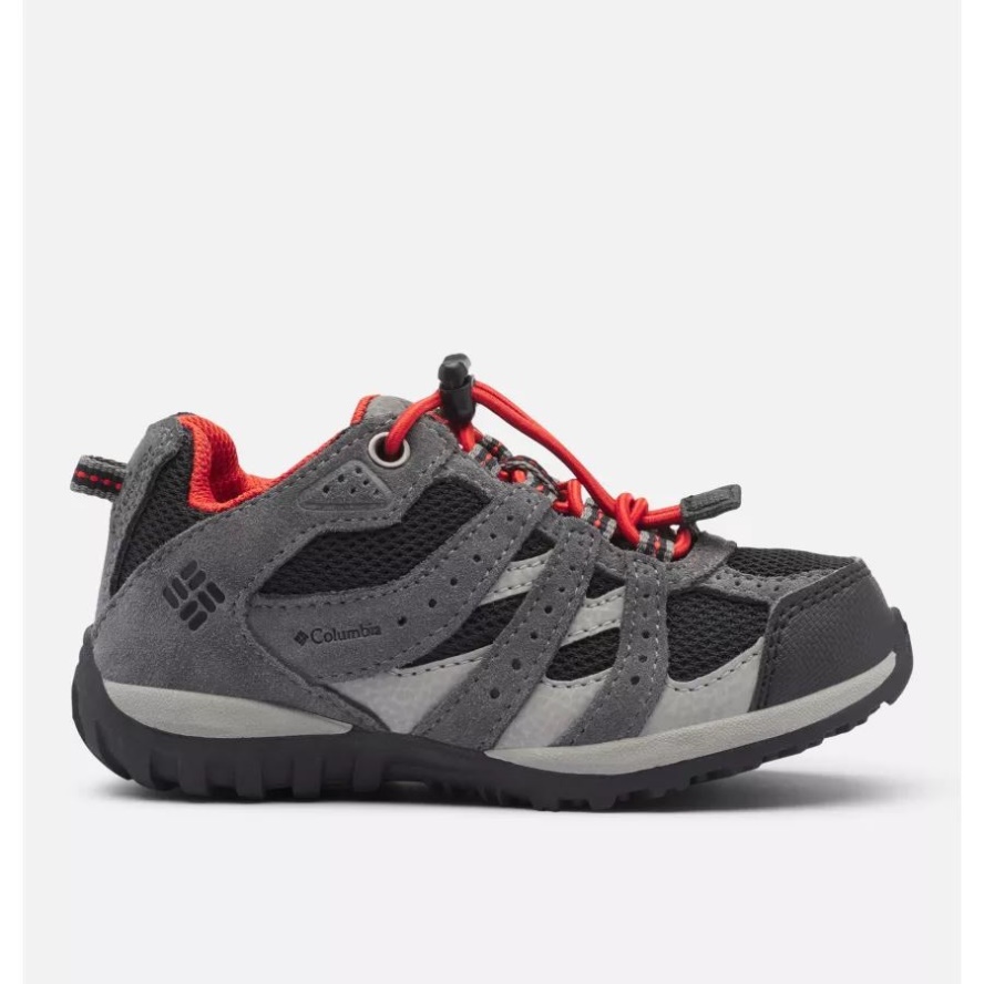 Columbia Sale Kid's Redmond Waterproof Shoes Black/Flame