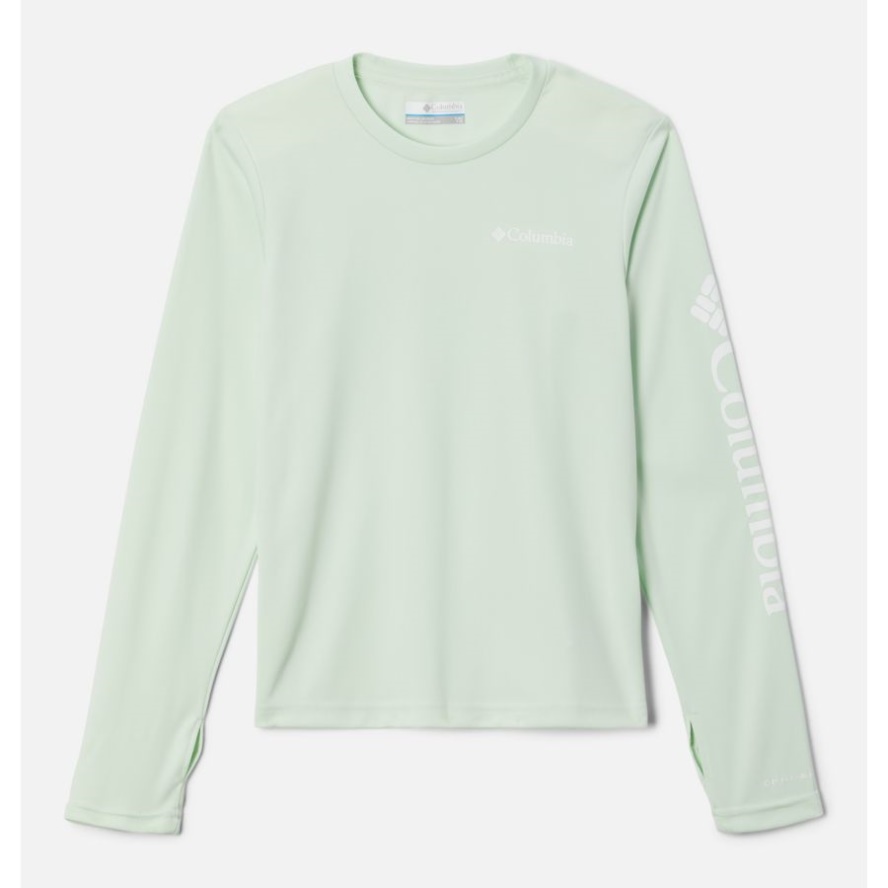 Columbia Sale Kids' Fork Stream Long Sleeve Shirt Ice Green
