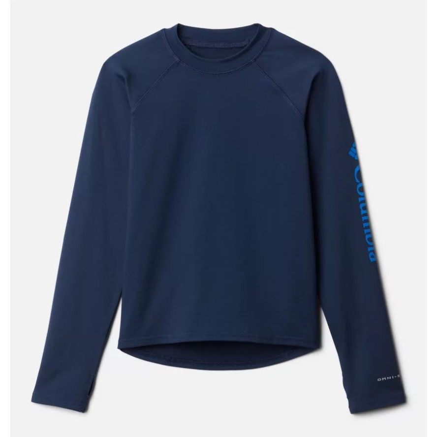 Columbia Sale Kids' Sandy ShoresLong Sleeve Sunguard Shirt Collegiate Navy