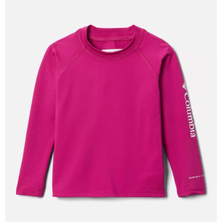Columbia Sale Kids' Toddler Sandy Shores Long Sleeve Sunguard Shirt Wild Fuchsia