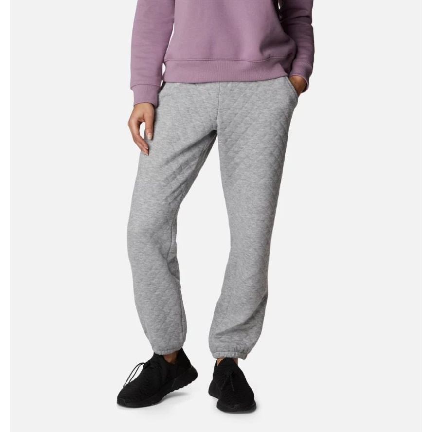 Columbia Sale Light Grey Heather Women's Lodge Quilted Jogger Pants