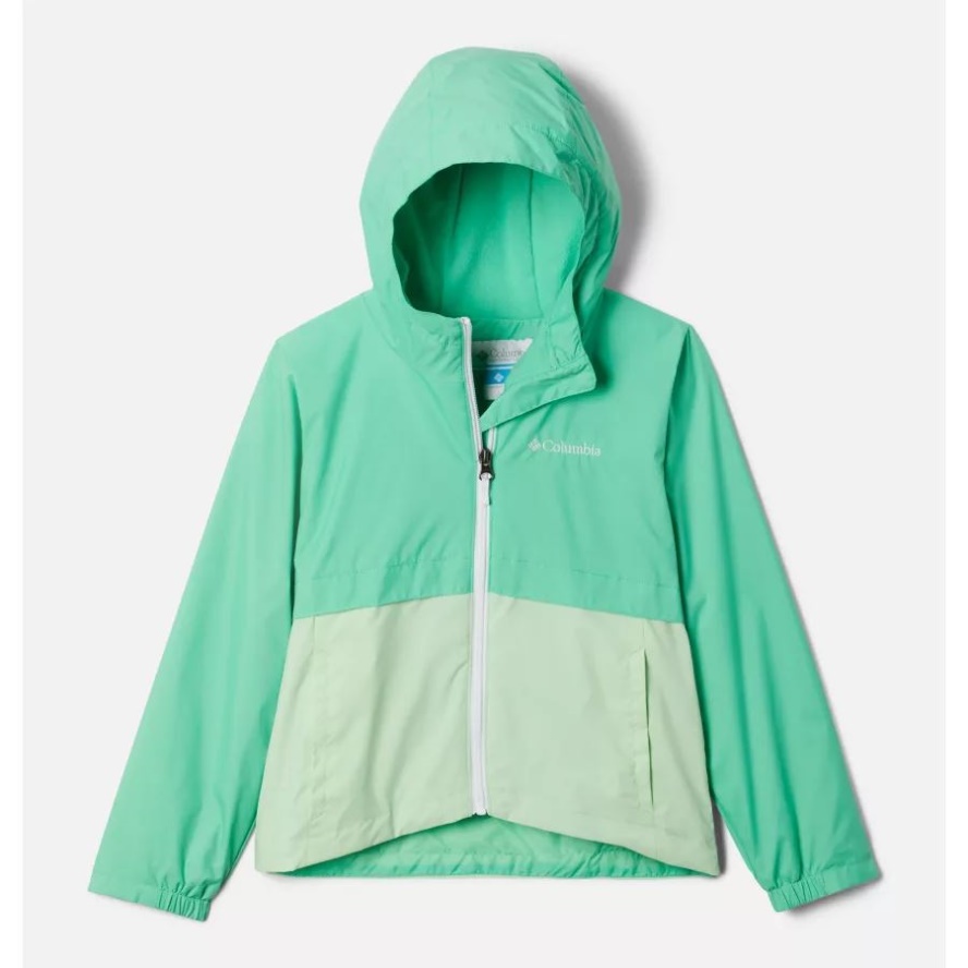 Columbia Sale Light Jade/Key West Girls' Rain-Zilla Jacket