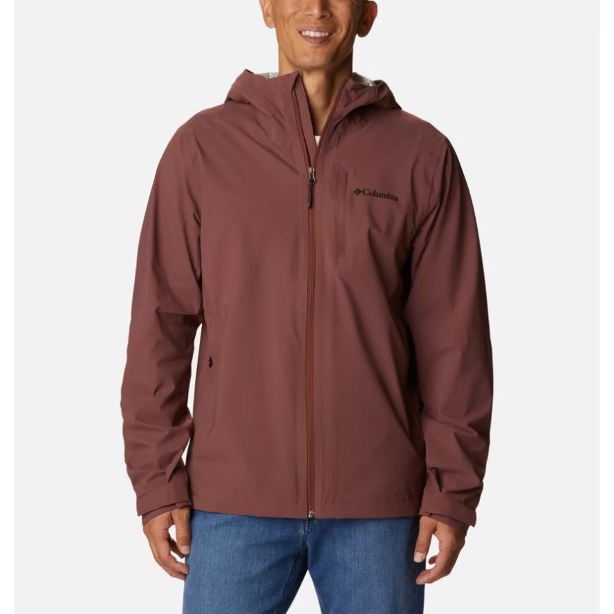 Columbia Sale Light Raisin Men's Omni-Tech Ampli-Dry Shell Jacket