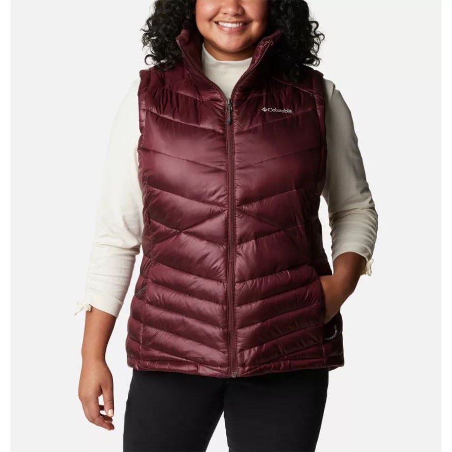 Columbia Sale Malbec Women's Joy Peak Omni-Heat Infinity Insulated Vest Plus Size