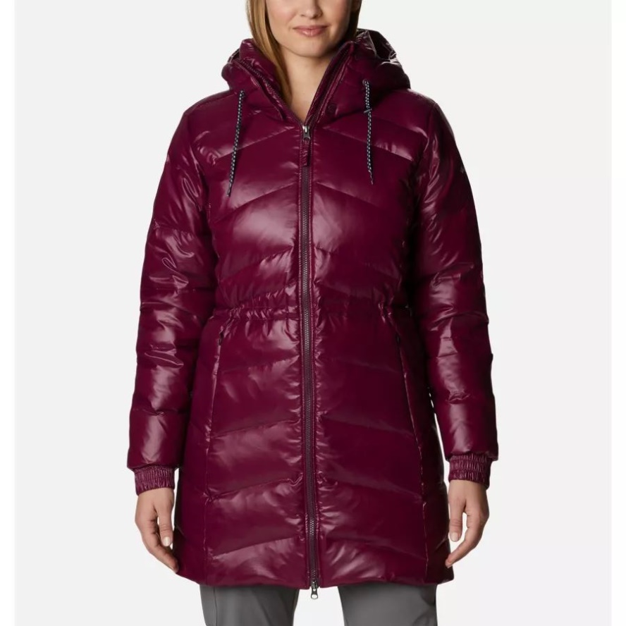 Columbia Sale Marionberry Gunmetal Women's Icy Heights II Down Mid Jacket