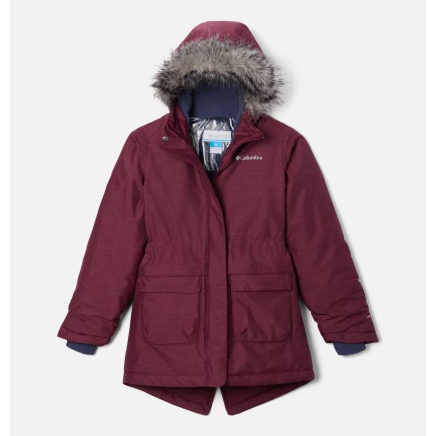 Columbia Sale Marionberry Heather Girls Nordic Strider Winter Parka