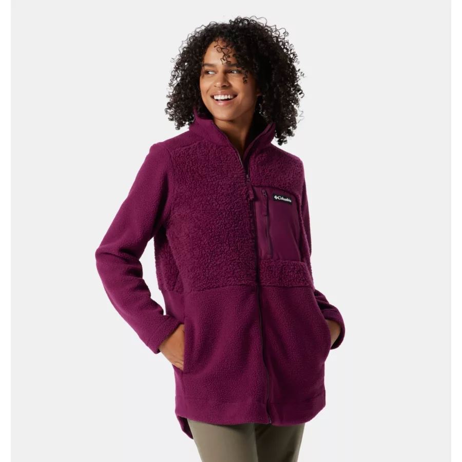 Columbia Sale Marionberry Women's Columbia Sale Lodge Sherpa Full Zip Fleece
