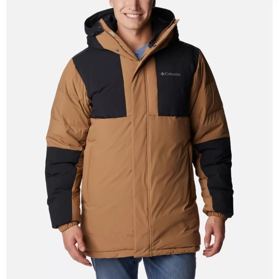 Columbia Sale Men's Aldercrest Hooded Down Parka Delta/Black