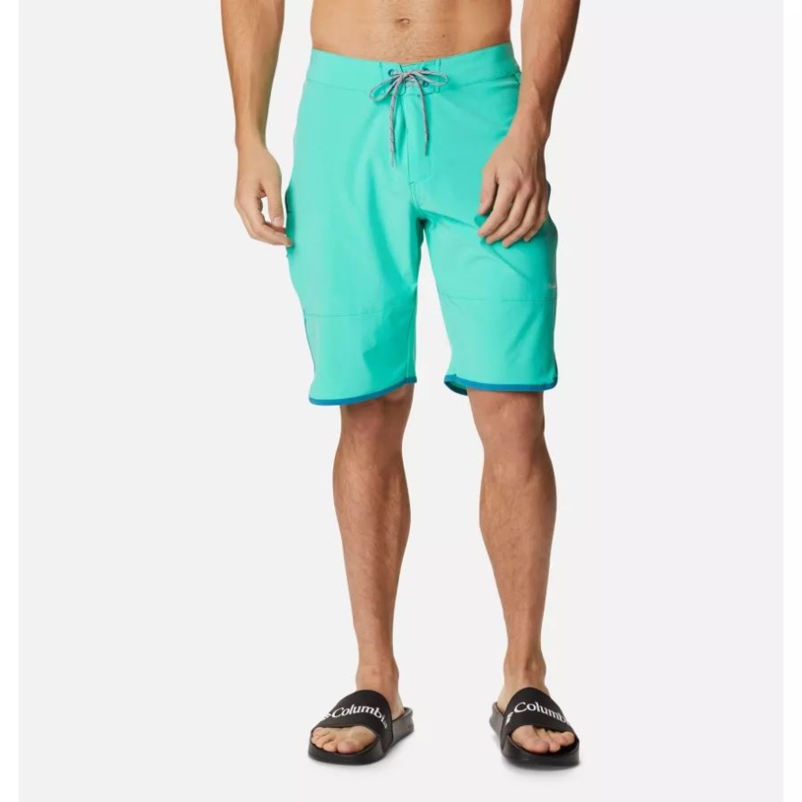 Columbia Sale Men's Bagby Multisport Shorts Electric Turquoise/Deep Marine