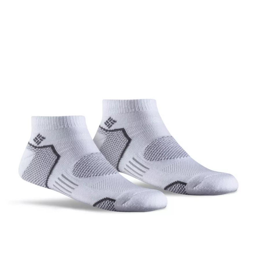 Columbia Sale Men's Balance Point Low Socks 2pk White