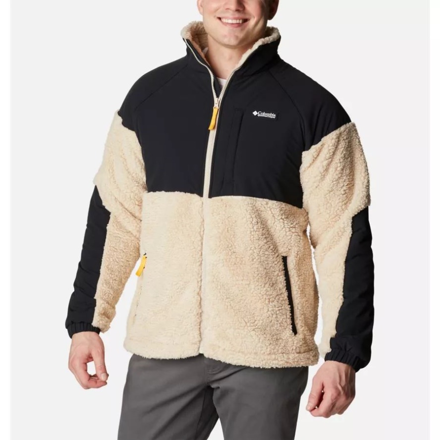 Columbia Sale Men's Ballistic Ridge Full Zip Fleece Ancient Fossil/Black