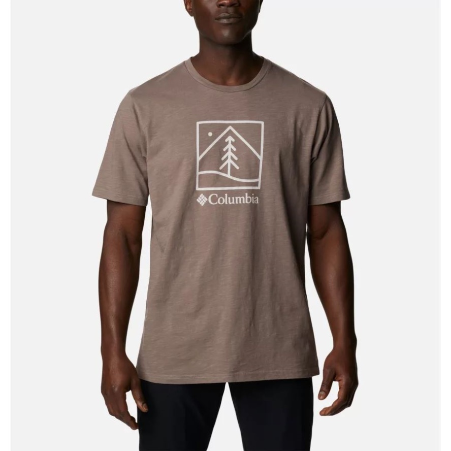 Columbia Sale Men's Break it Down T-Shirt Iron/Plant It Graphic
