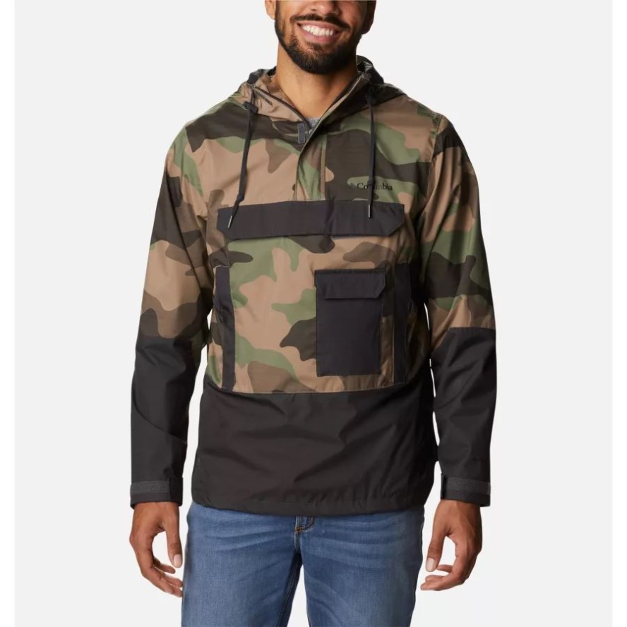 Columbia Sale Men's Buckhollow Anorak Cypress Mod Camo Print/Shark