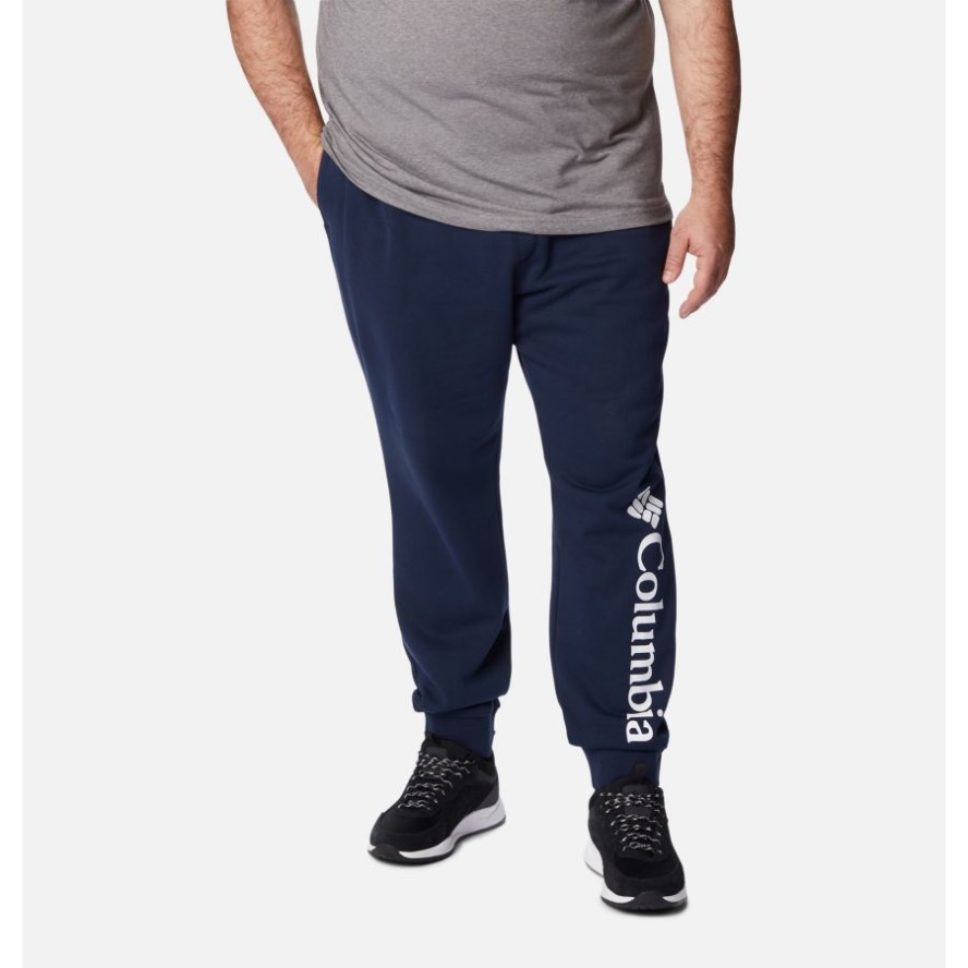 Columbia Sale Men's CSC Logo II Fleece Joggers Extended Size Collegiate Navy/White