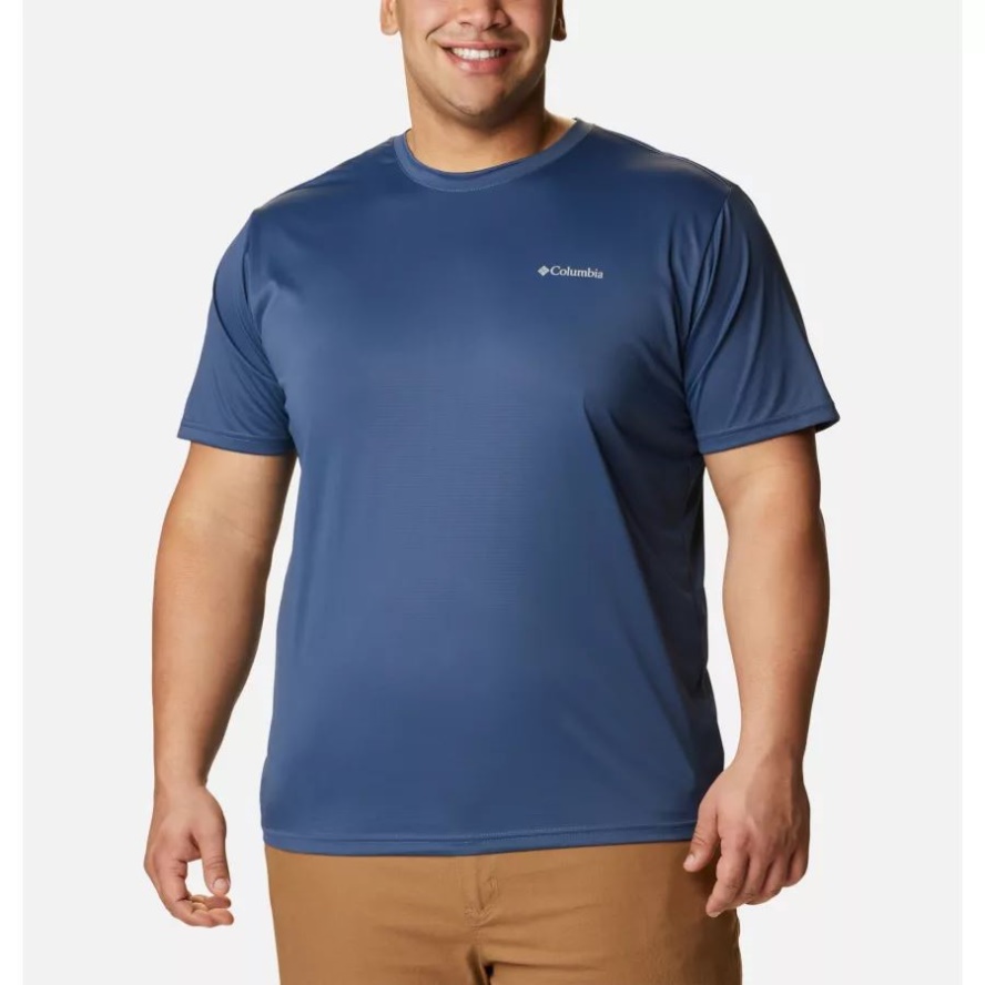 Columbia Sale Men's Columbia Sale Hike Crew Short Sleeve Shirt Big Dark Mountain