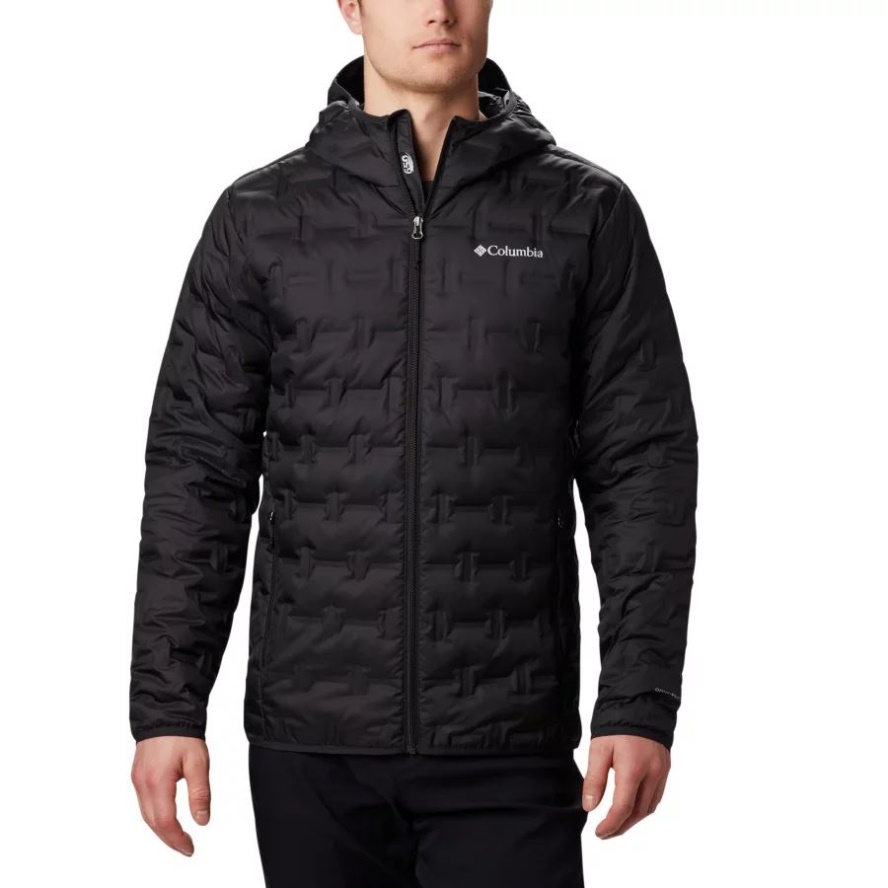 Columbia Sale Men's Delta Ridge Down Hooded Jacket Black