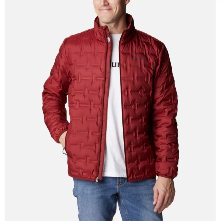 Columbia Sale Men's Delta Ridge Down Jacket Red Jasper