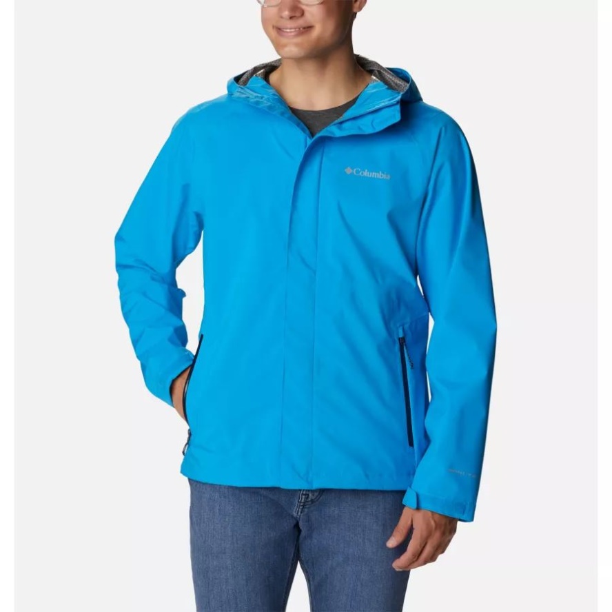 Columbia Sale Men's Earth Explorer Shell Jacket Compass Blue