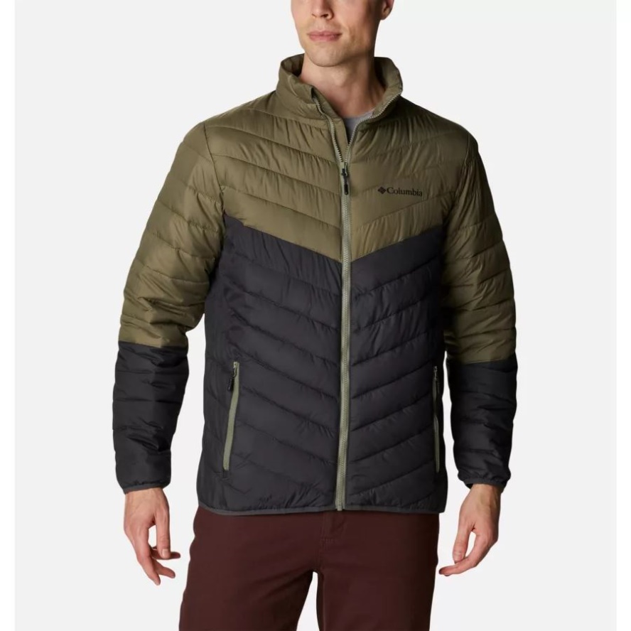Columbia Sale Men's Eddie Gorge Insulated Jacket Shark/Stone Green
