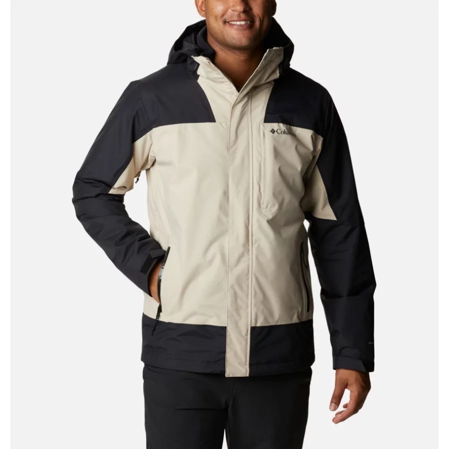 Columbia Sale Men's Electric Peak 3-in-1 Interchange Walking Jacket Ancient Fossil/Black