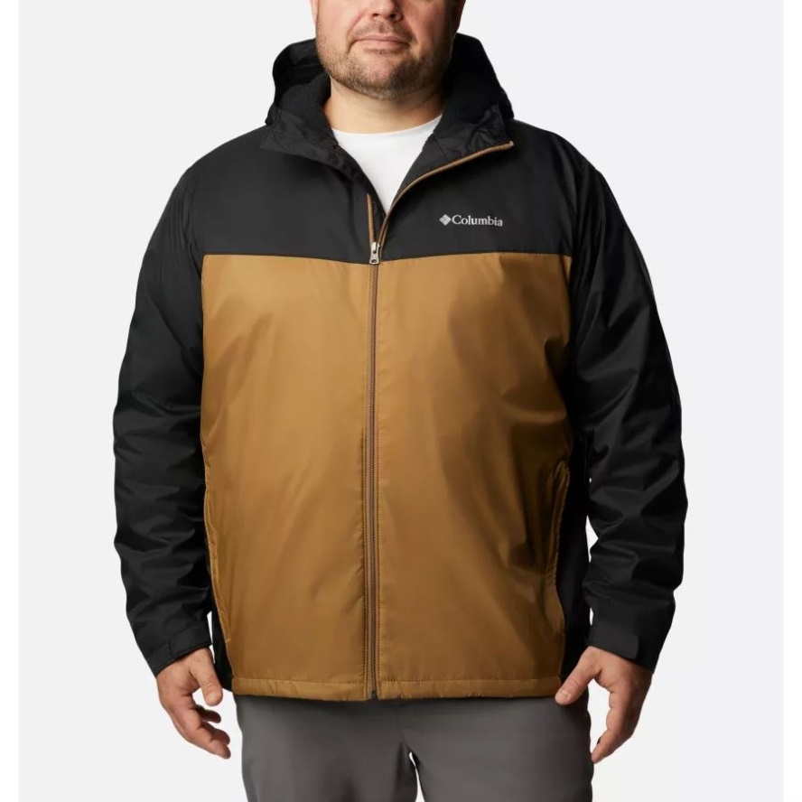 Columbia Sale Men's Glennaker Sherpa Lined Jacket Big Black/Delta