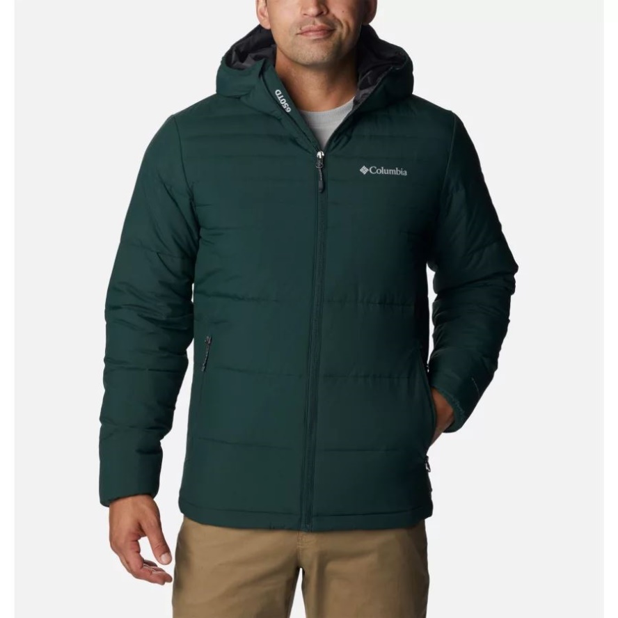 Columbia Sale Men's Grindstone Loop 650 TurboDown Hooded Jacket Spruce