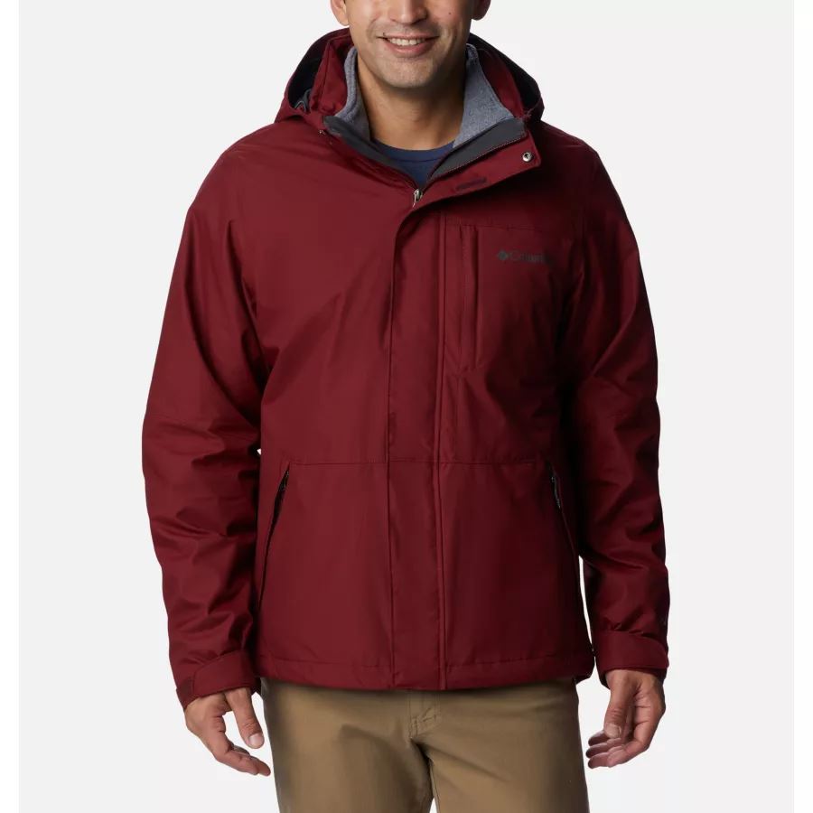 Columbia Sale Men's Gulfport Interchange Jacket Red Jasper