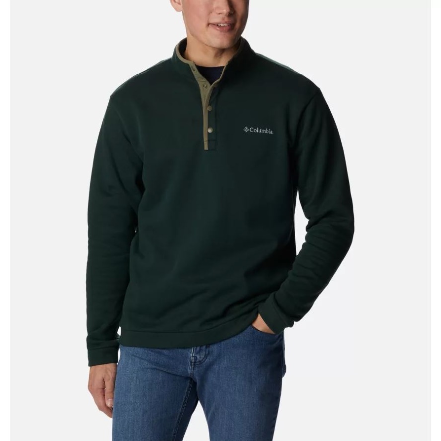 Columbia Sale Men's Hart Mountain Half Snap Shirt Spruce