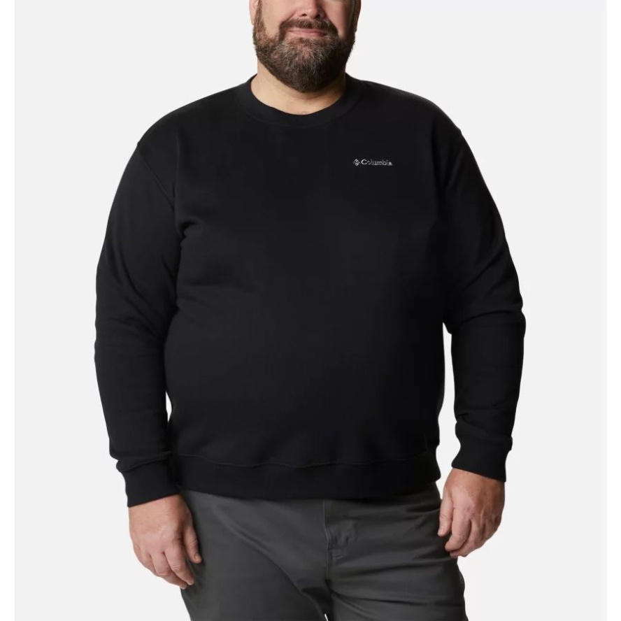 Columbia Sale Men's Hart Mountain II Crew Sweatshirt Big Black