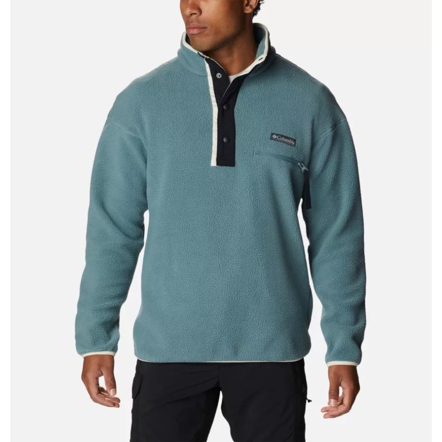 Columbia Sale Men's Helvetia Streetwear Fleece Metal/Chalk