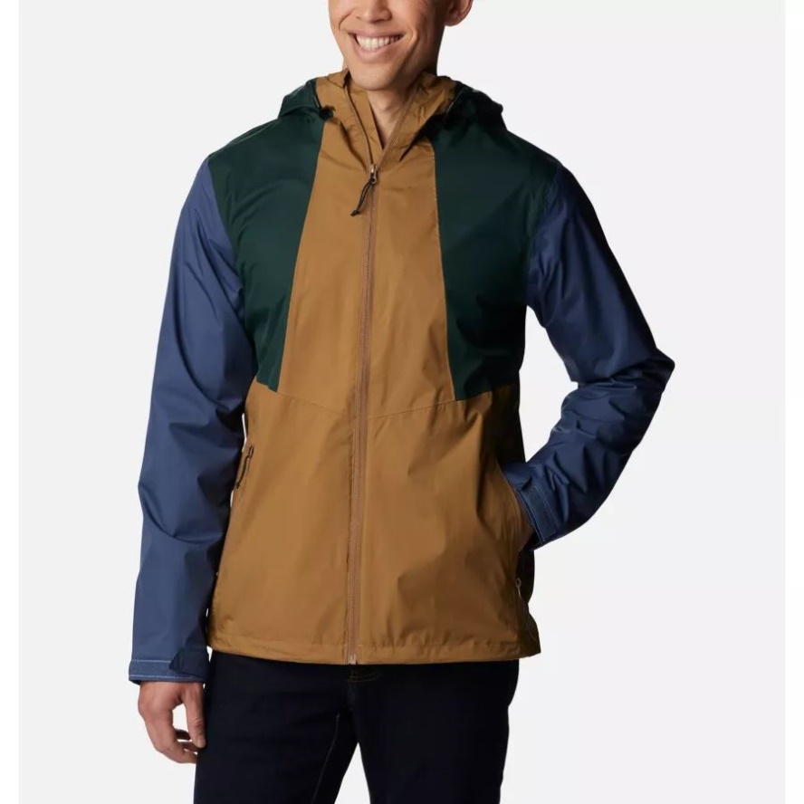 Columbia Sale Men's Inner Limits II Waterproof Jacket Delta/Spruce/Dark Mountain