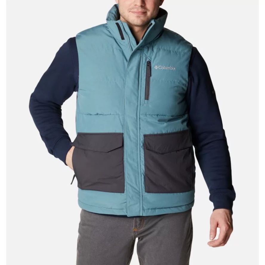 Columbia Sale Men's Marquam Peak Fusion Insulated Vest Metal/Shark