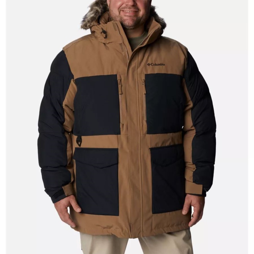 Columbia Sale Men's Marquam Peak Fusion Omni-Heat Infinity Insulated Parka Big Delta/Black