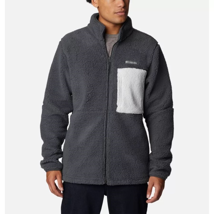 Columbia Sale Men's Mountainside Heavyweight Sherpa Fleece Jacket Shark