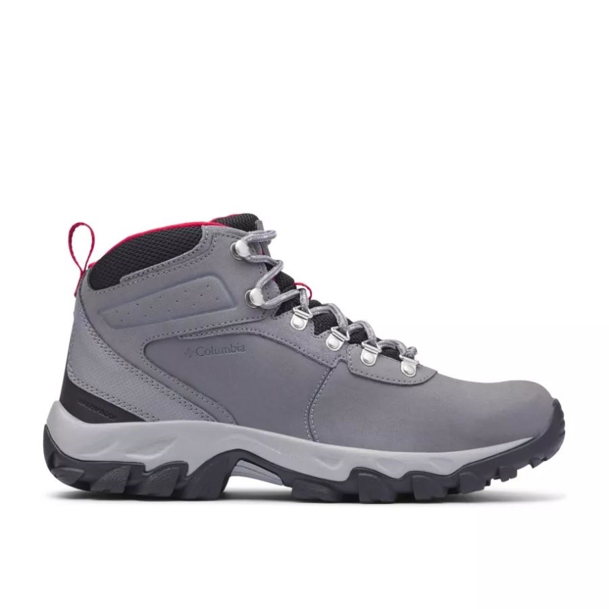 Columbia Sale Men's Newton Ridge Plus II Waterproof Hiking Boot Wide Ti Grey Steel/Rocket