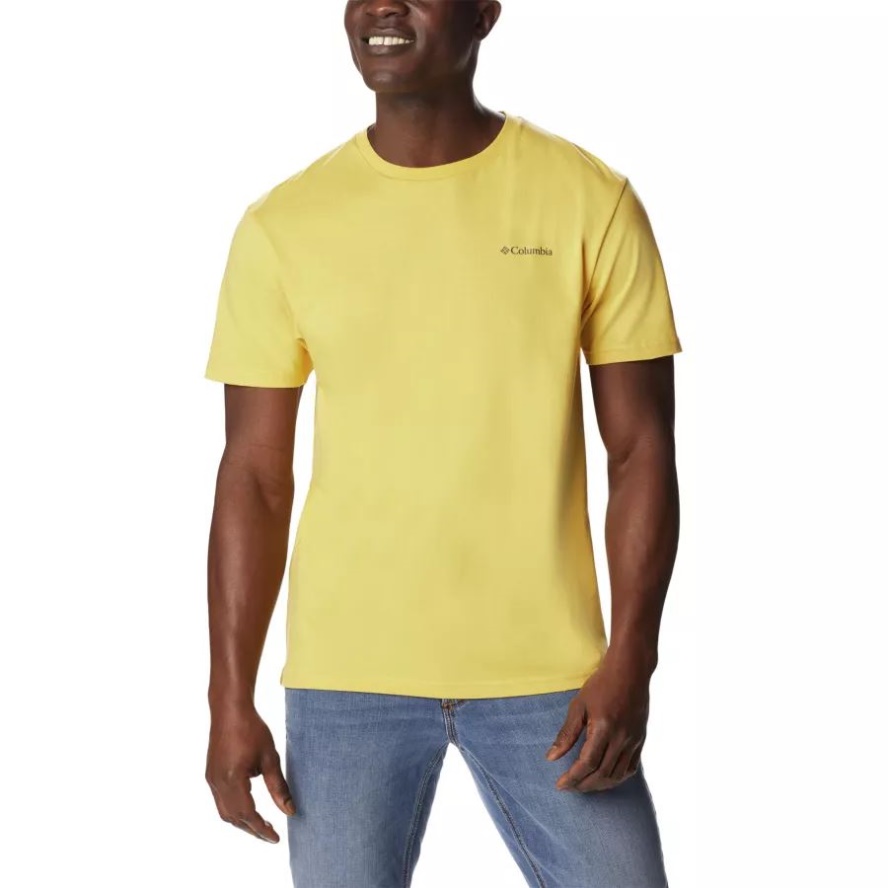 Columbia Sale Men's North Cascades T-Shirt Golden Nugget/Ancient Fossil