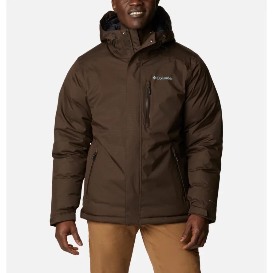 Columbia Sale Men's Oak Harbor Insulated Waterproof Jacket Cordovan