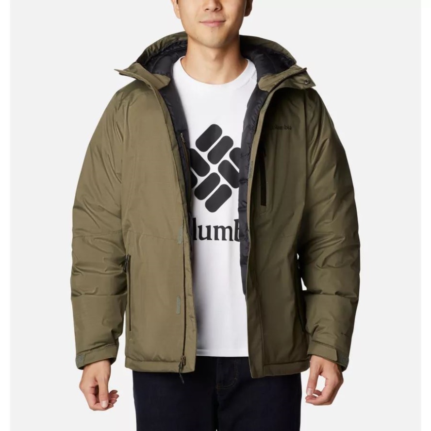 Columbia Sale Men's Oak Harbor Omni-Heat Infinity Insulated Jacket Stone Green