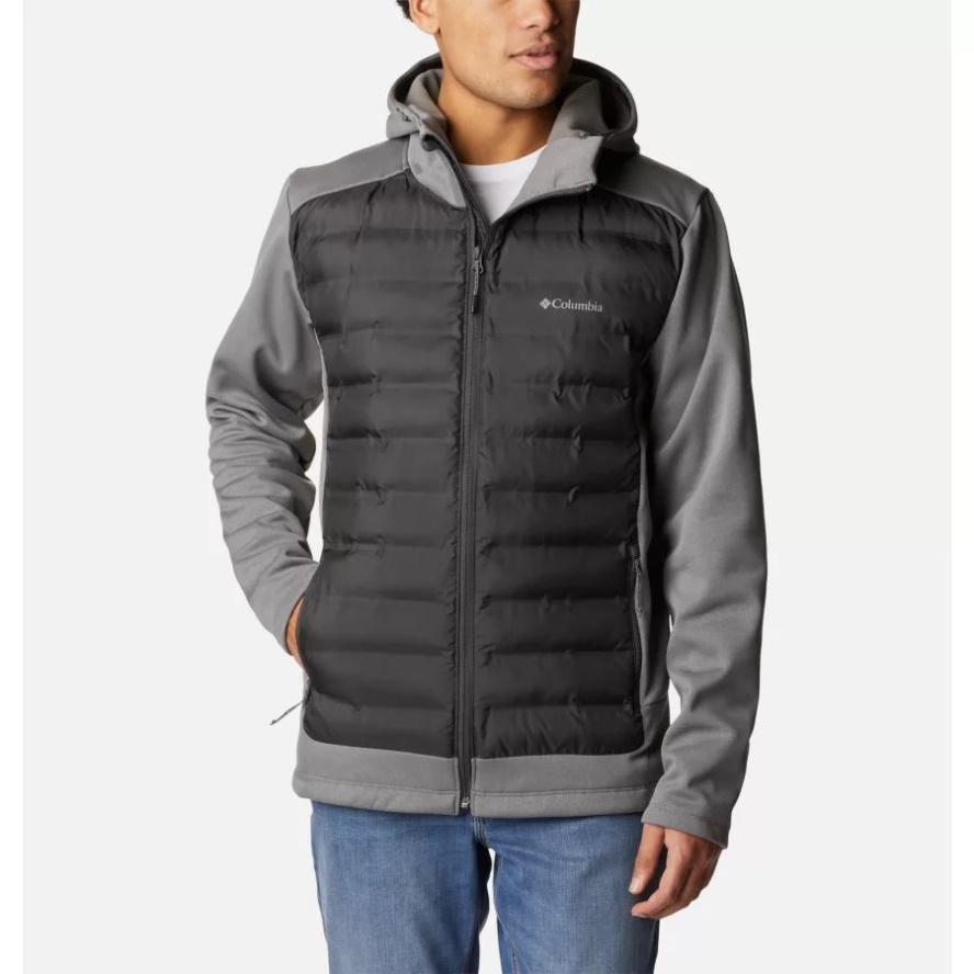 Columbia Sale Men's Out-Shield Insulated Full Zip Hoodie City Grey/Shark
