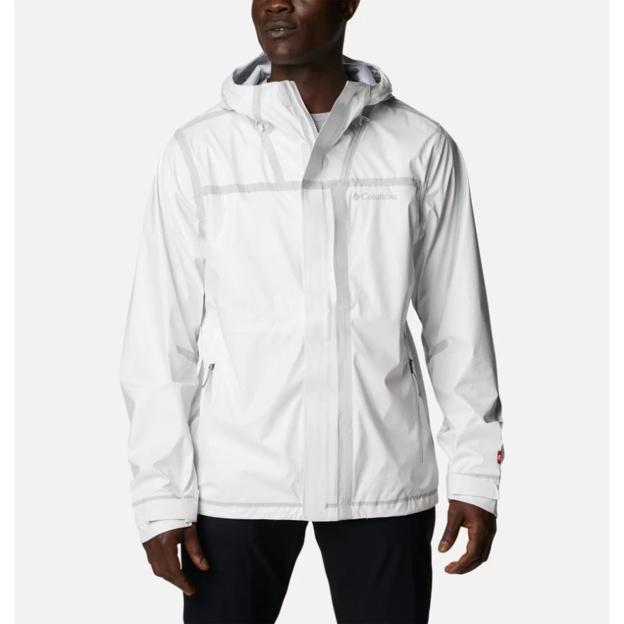 Columbia Sale Men's OutDry Extreme Wildrain Shell Jacket White/Cirrus Grey