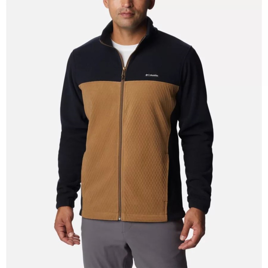 Columbia Sale Men's Overlook Trail Full Zip Jacket Delta/Black