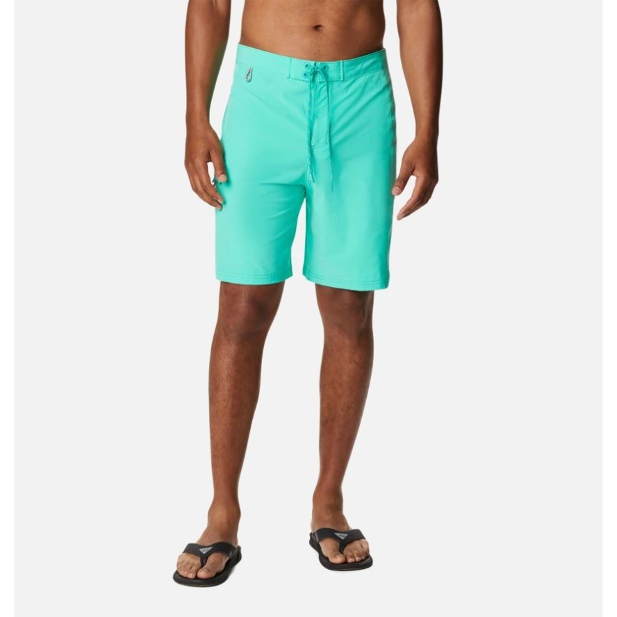 Columbia Sale Men's PFG Terminal Tackle Board Shorts Electric Turquoise/Cool Grey