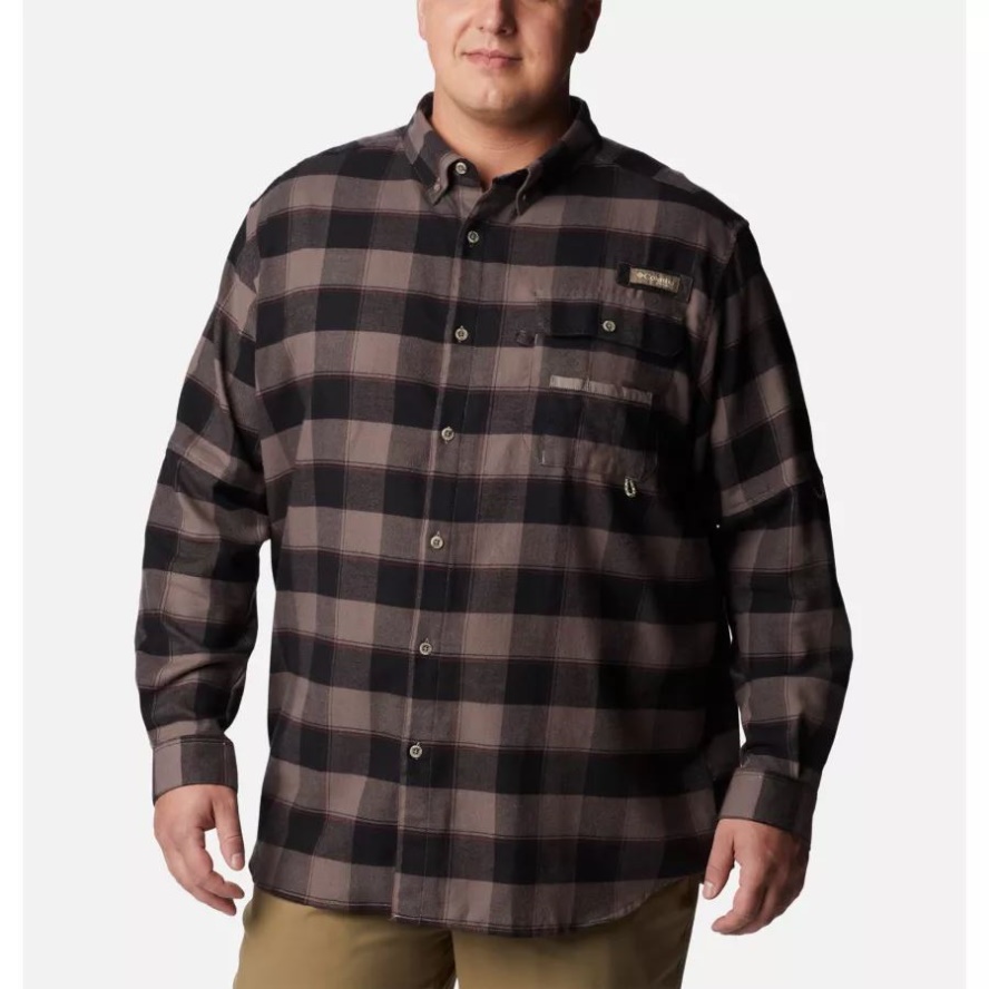 Columbia Sale Men's PHG Sharptail Flannel Big Iron Chunky Plaid