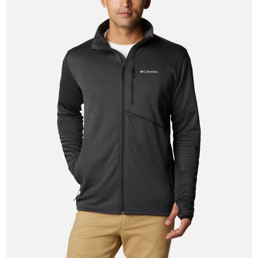 Columbia Sale Men's Park View Full Zip Fleece Jacket Black Heather