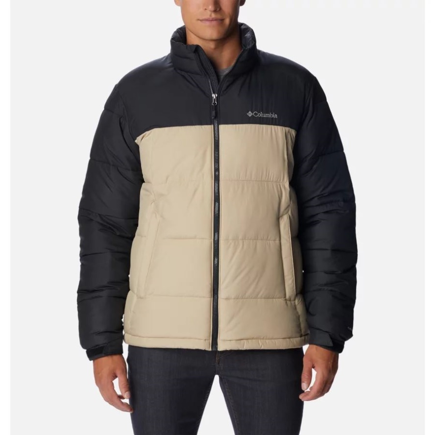 Columbia Sale Men's Pike Lake Insulated Jacket Ancient Fossil/Black