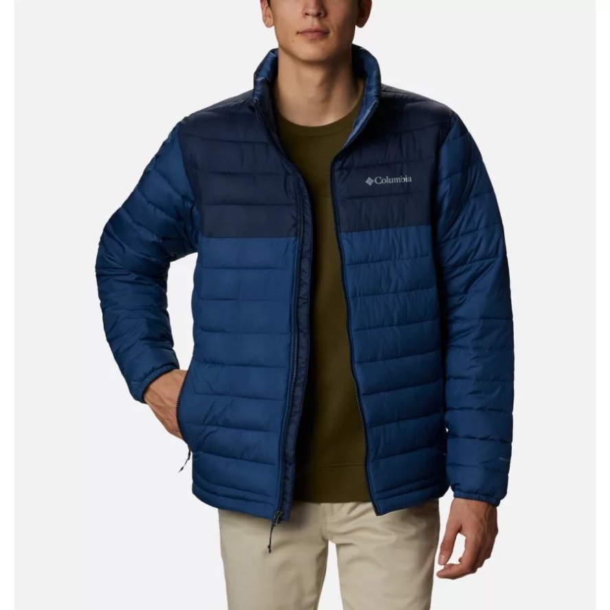 Columbia Sale Men's Powder Lite Insulated Jacket Night Tide/Collegiate Navy