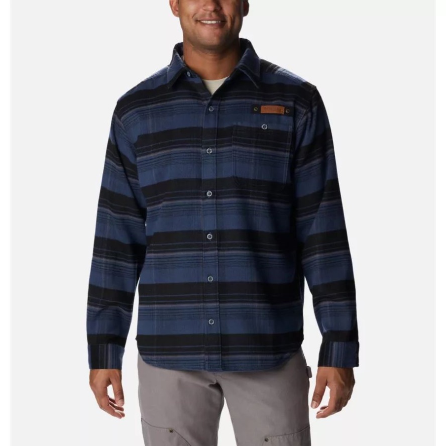 Columbia Sale Men's Roughtail Field Heavyweight Flannel Shirt Zinc Gallatin Decoy Tartan