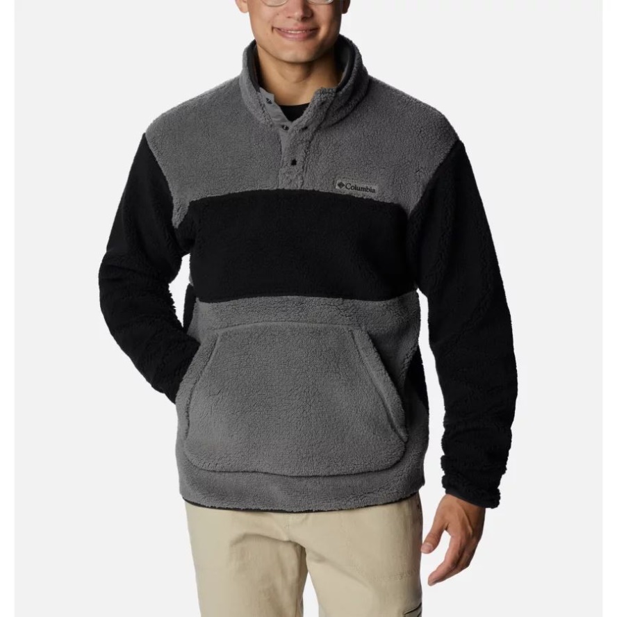 Columbia Sale Men's Rugged Ridge Sherpa Pullover City Grey/Black